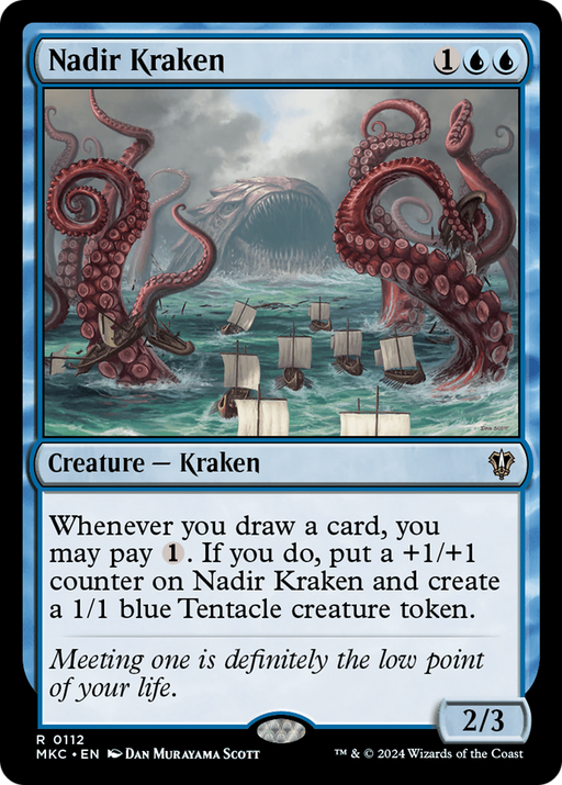 Nadir Kraken (MKC-112) [Murders at Karlov Manor Commander] MTG Single Wizards of the Coast