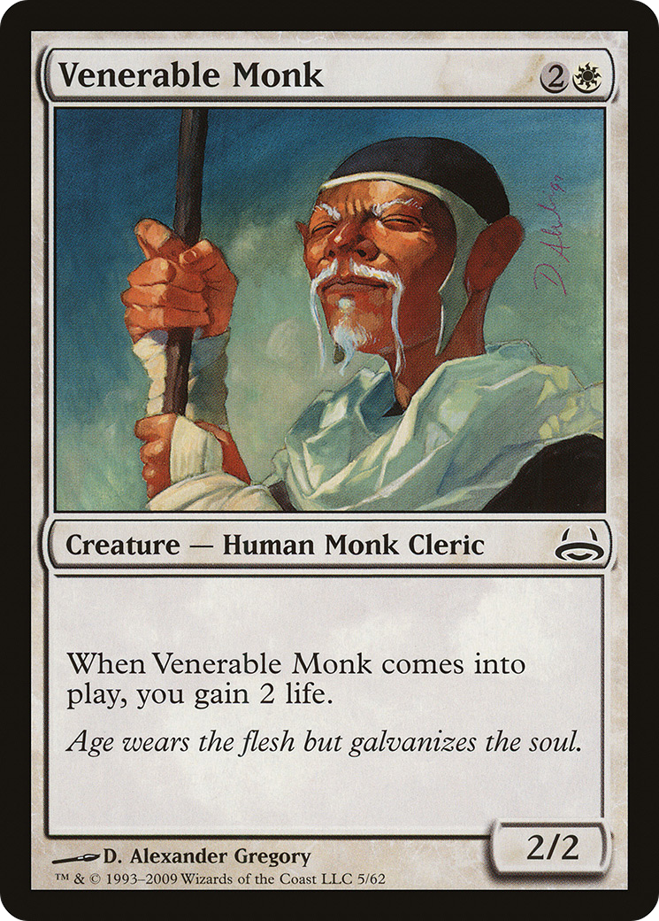 Venerable Monk (DDC-005) [Misc] Duel Decks: Divine vs. Demonic MTG Single Wizards of the Coast