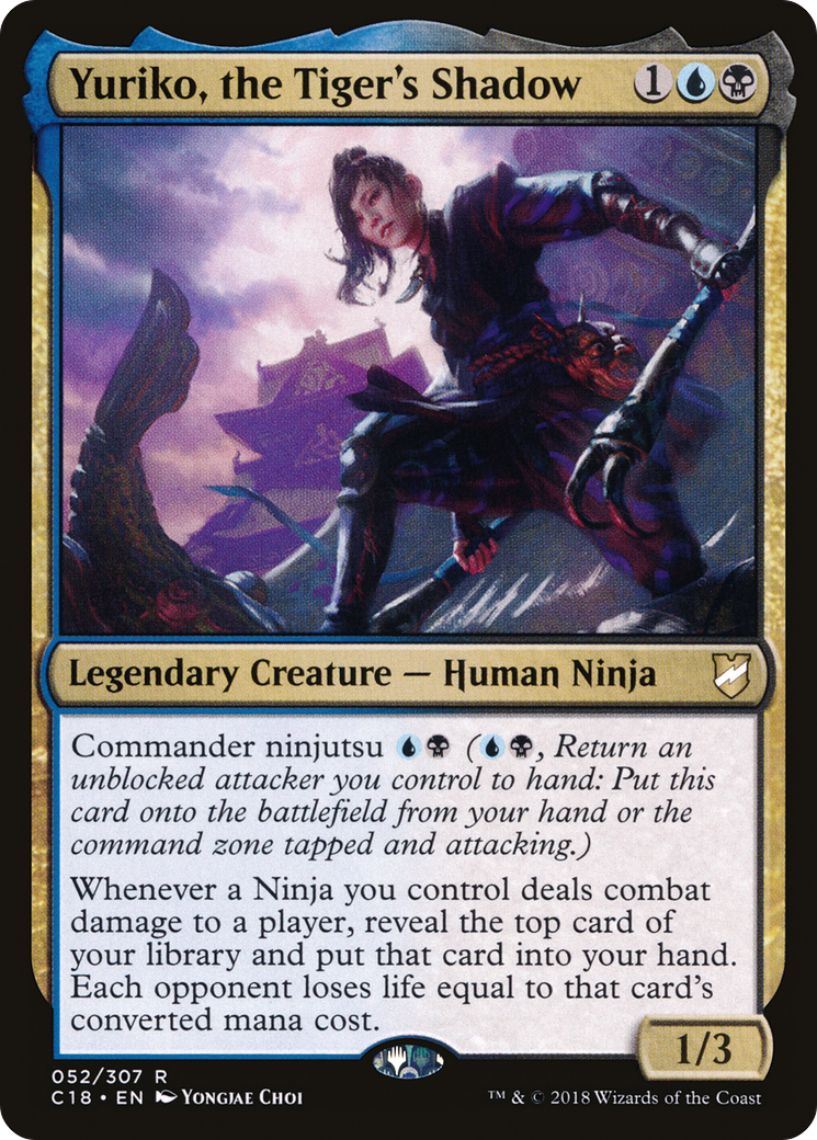 Yuriko, the Tiger's Shadow (C18-052) [Commander 2018] MTG Single Wizards of the Coast
