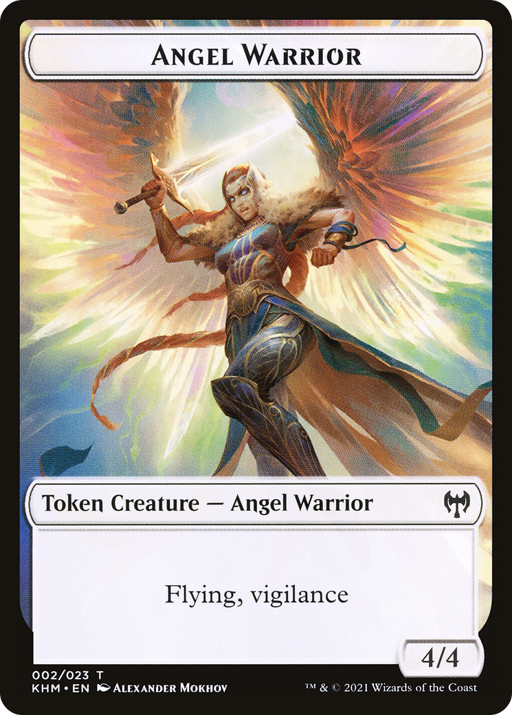 Angel Warrior (TKHM-002) [Tokens] Kaldheim Tokens Foil MTG Single Wizards of the Coast
