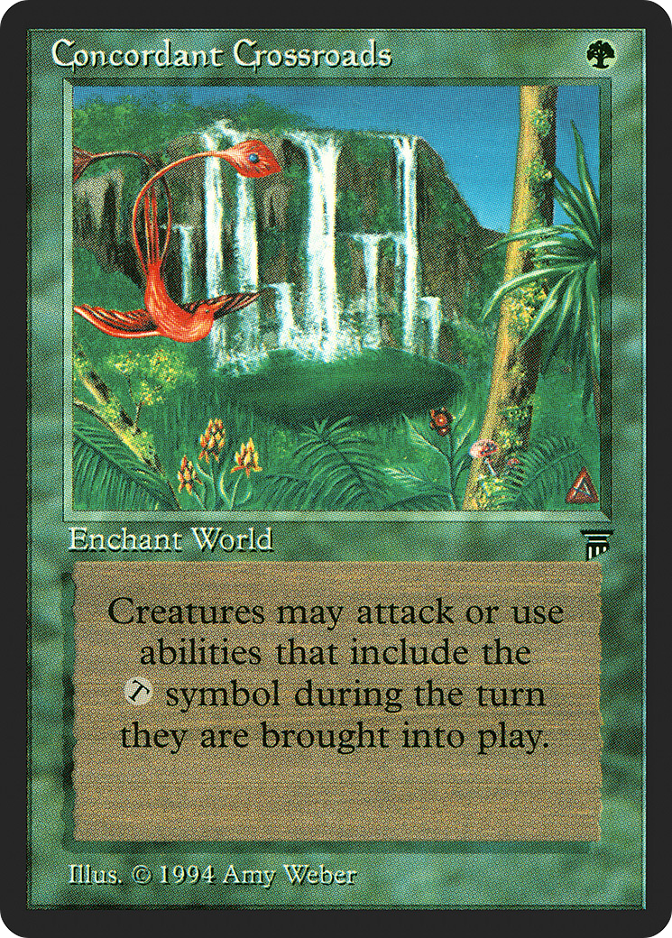 Concordant Crossroads (LEG-) [Oldschool] Legends MTG Single Wizards of the Coast