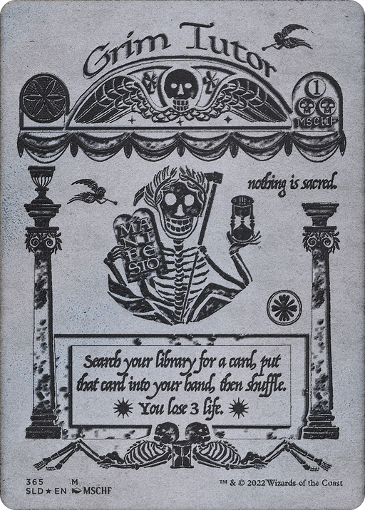 Grim Tutor (SLD-365) [Secret Lair] Drop (Borderless) Foil MTG Single Wizards of the Coast