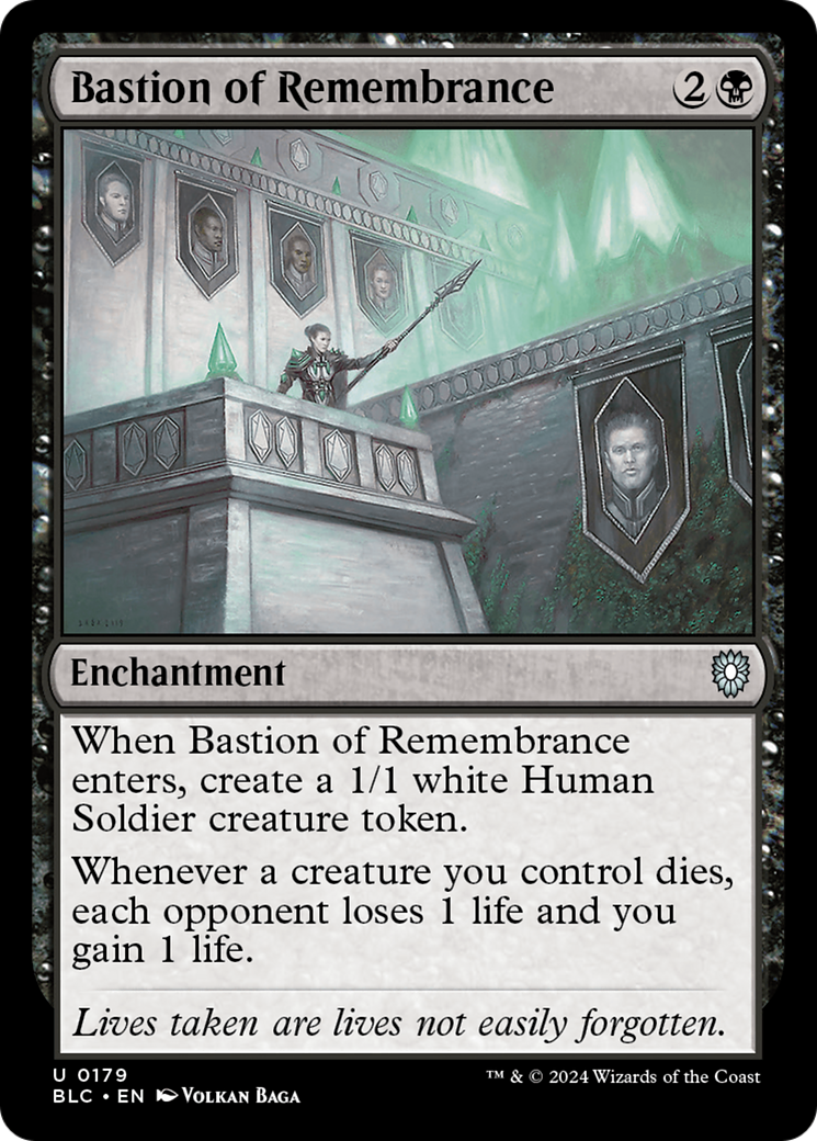 Bastion of Remembrance (BLC-179) [Bloomburrow Commander] MTG Single Wizards of the Coast