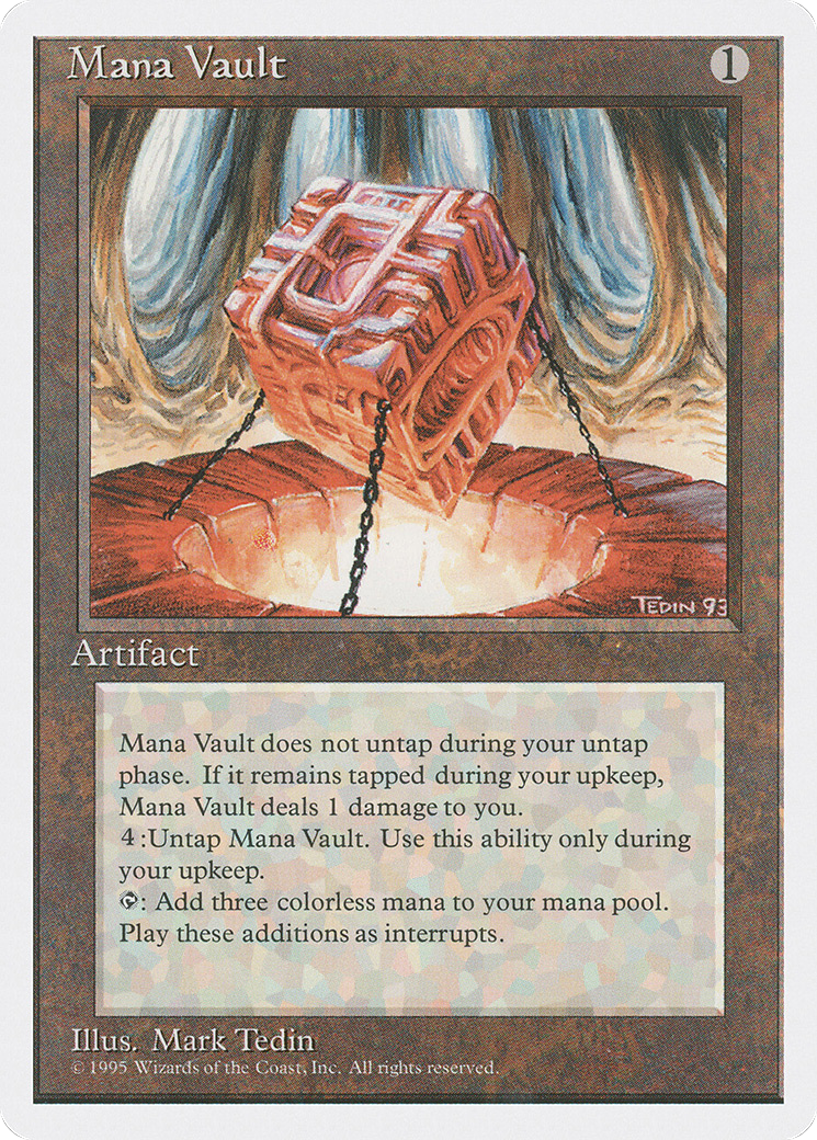 Mana Vault (4ED-334) [Fourth Edition] MTG Single Wizards of the Coast