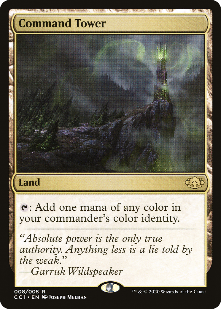 Command Tower (CC1-008) [Misc] Commander Collection: Green Foil MTG Single Wizards of the Coast