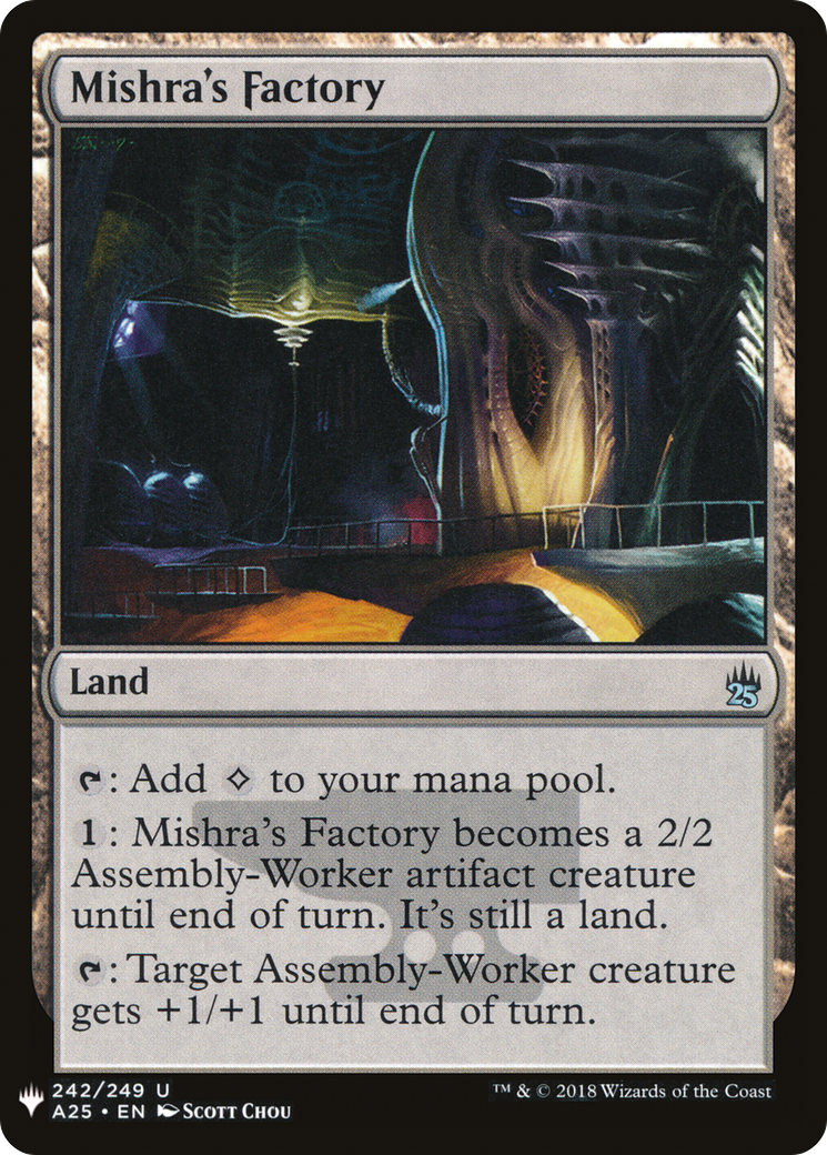 Mishra's Factory (LIST-A25-242) [Mystery Booster] The List MTG Single Wizards of the Coast