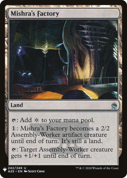 Mishra's Factory (LIST-A25-242) [Mystery Booster] The List MTG Single Wizards of the Coast