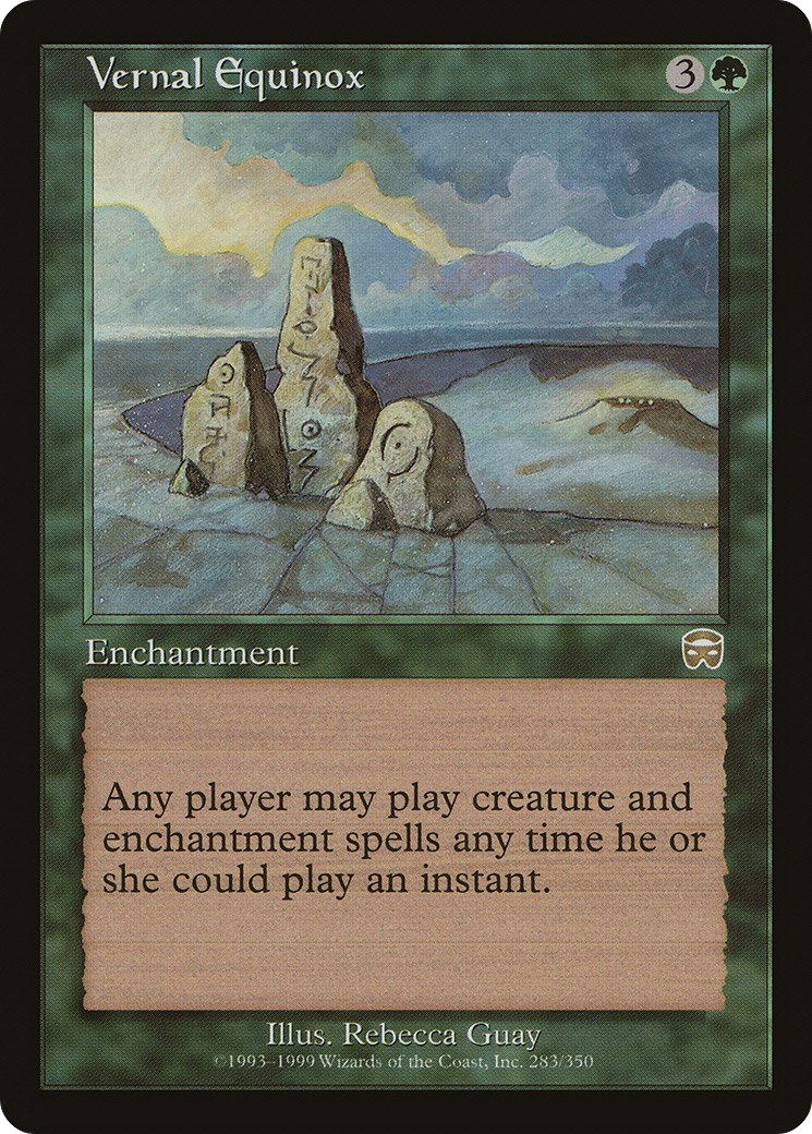 Vernal Equinox (MMQ-283) [Mercadian Masques] MTG Single Wizards of the Coast
