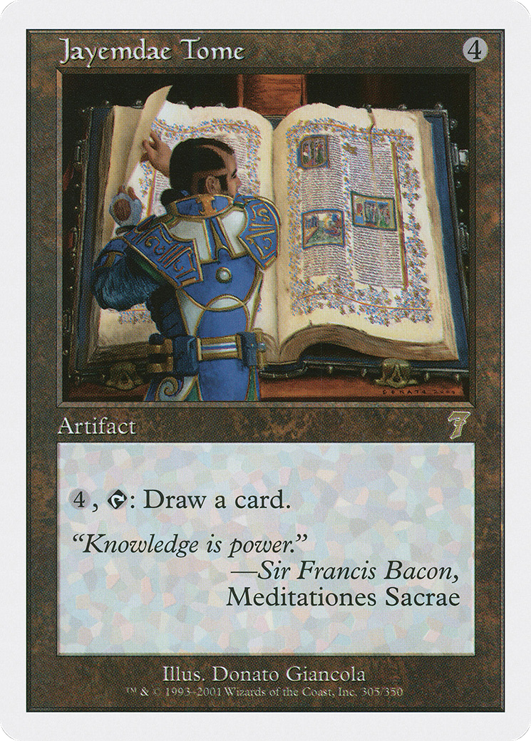 Jayemdae Tome (7ED-305) [7th Edition] Foil MTG Single Wizards of the Coast