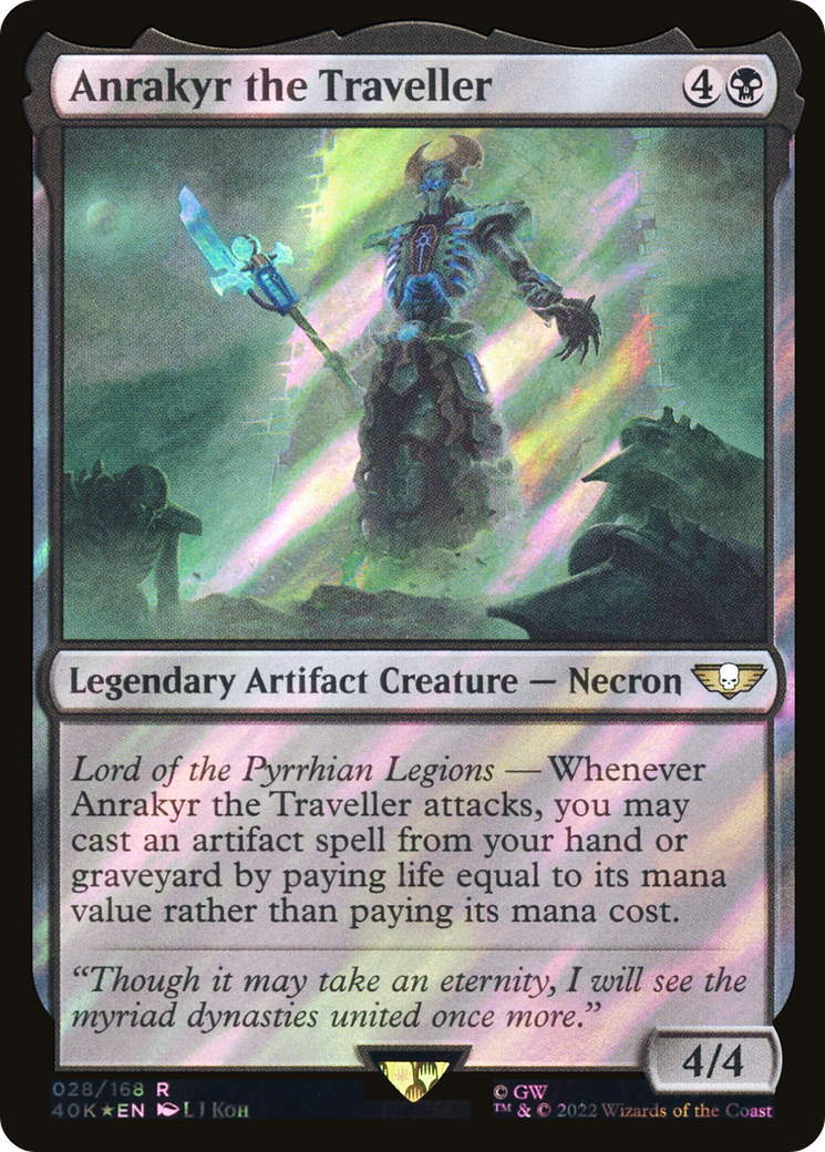 Anrakyr the Traveller (Surge Foil) (40K-028) [Warhammer 40,000 Commander] Foil MTG Single Wizards of the Coast
