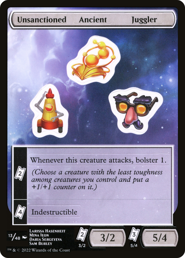 Unsanctioned Ancient Juggler (UNF-013) [Tokens] Unfinity Sticker Sheets MTG Single Wizards of the Coast