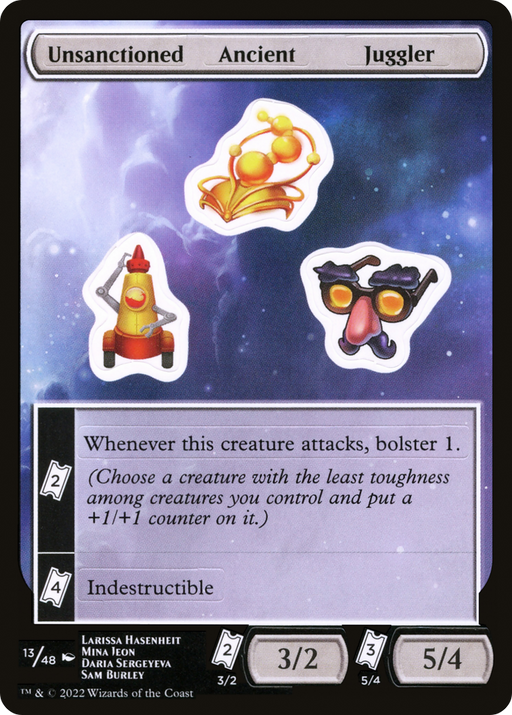 Unsanctioned Ancient Juggler (UNF-013) [Tokens] Unfinity Sticker Sheets MTG Single Wizards of the Coast