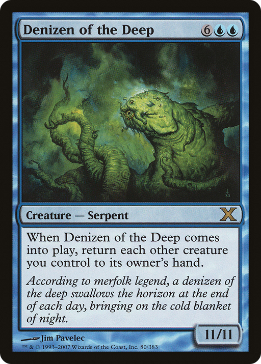 Denizen of the Deep (10E-080) [Tenth Edition] MTG Single Wizards of the Coast