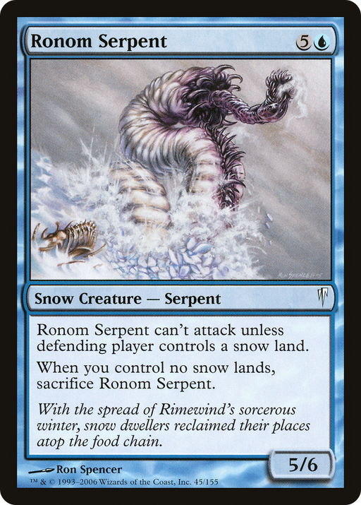 Ronom Serpent (CSP-045) [Coldsnap] MTG Single Wizards of the Coast