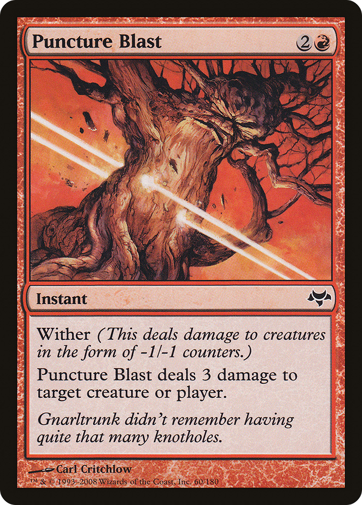 Puncture Blast (EVE-060) [Eventide] MTG Single Wizards of the Coast