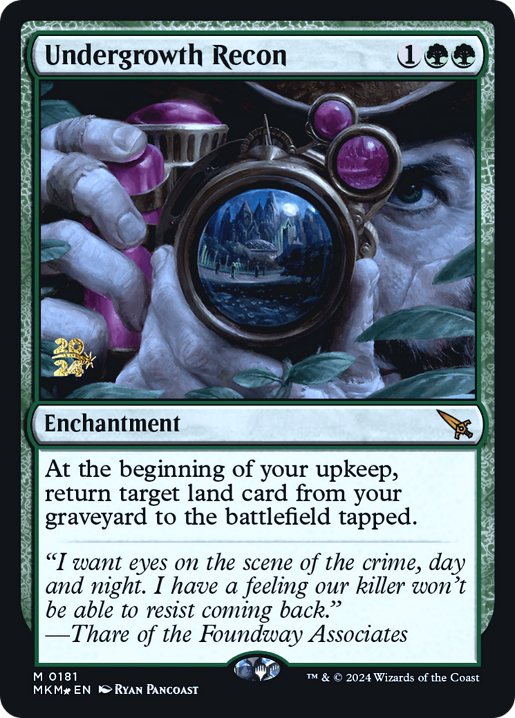 Undergrowth Recon (PRE-181) [Murders at Karlov Manor Promos] Foil MTG Single Wizards of the Coast