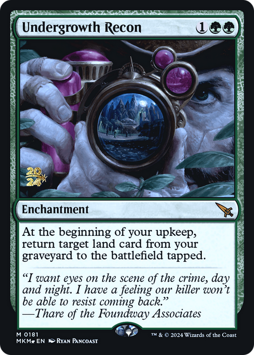 Undergrowth Recon (PRE-181) [Murders at Karlov Manor Promos] Foil MTG Single Wizards of the Coast