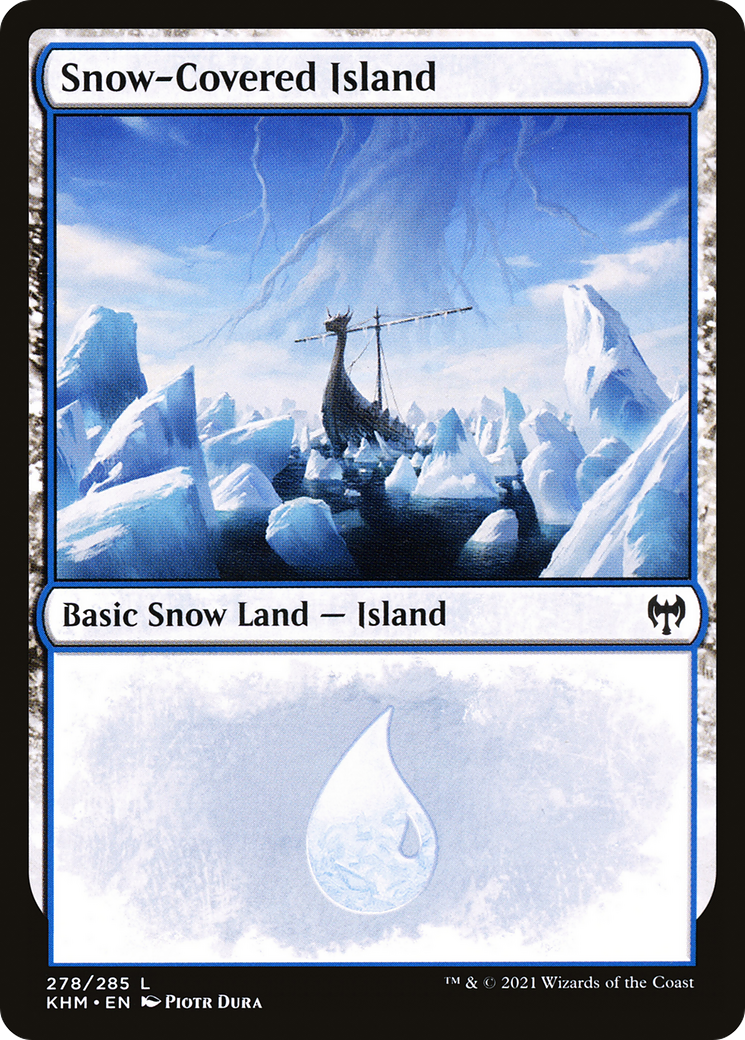 Snow-Covered Island (278) (KHM-278) [Kaldheim] MTG Single Wizards of the Coast