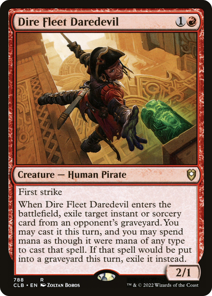 Dire Fleet Daredevil (CLB-788) [Commander Legends: Battle for Baldur's Gate] MTG Single Wizards of the Coast