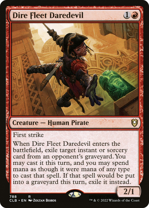 Dire Fleet Daredevil (CLB-788) [Commander Legends: Battle for Baldur's Gate] MTG Single Wizards of the Coast