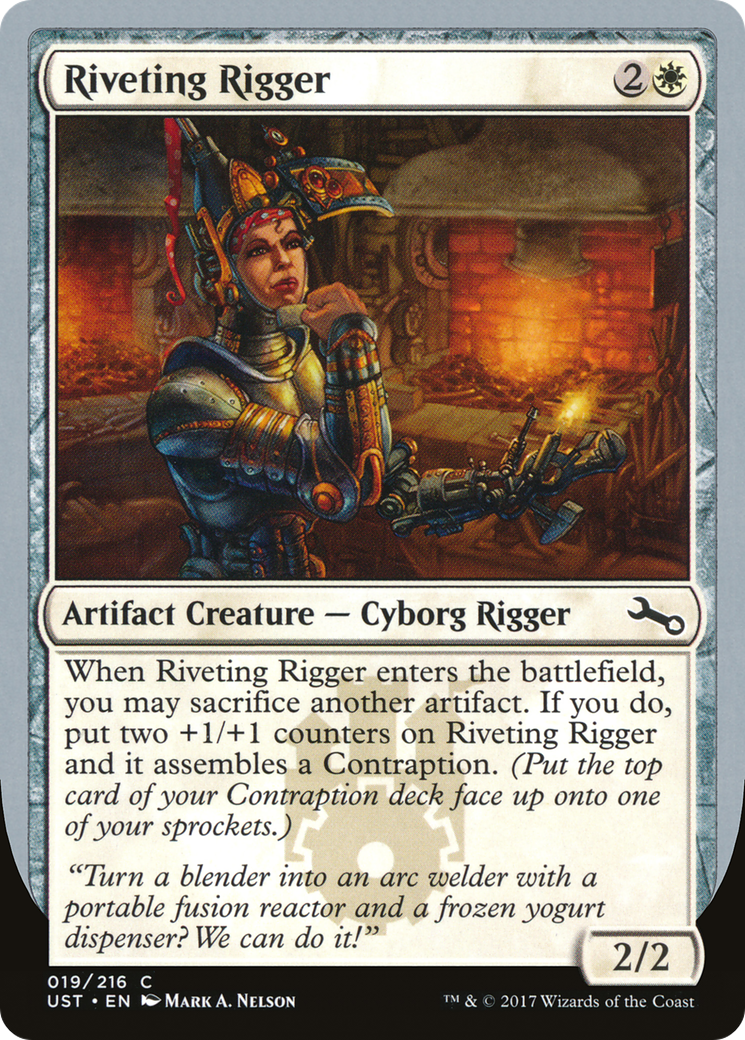 Riveting Rigger (UST-019) [Unstable] Foil MTG Single Wizards of the Coast