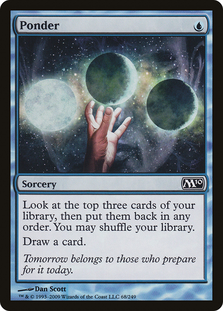 Ponder (M10-068) [Magic 2010] MTG Single Wizards of the Coast