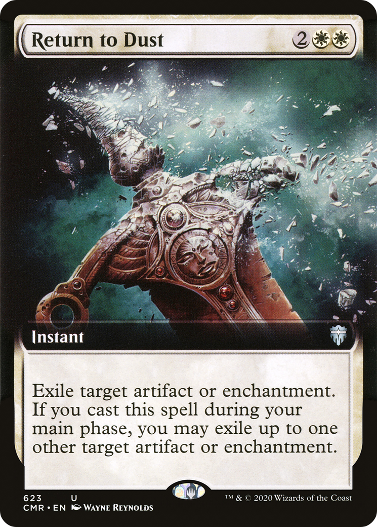 Return to Dust (CMR-623) [Commander Legends] (Extended Art) Foil MTG Single Wizards of the Coast