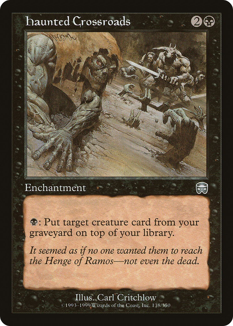 Haunted Crossroads (MMQ-138) [Mercadian Masques] Foil MTG Single Wizards of the Coast