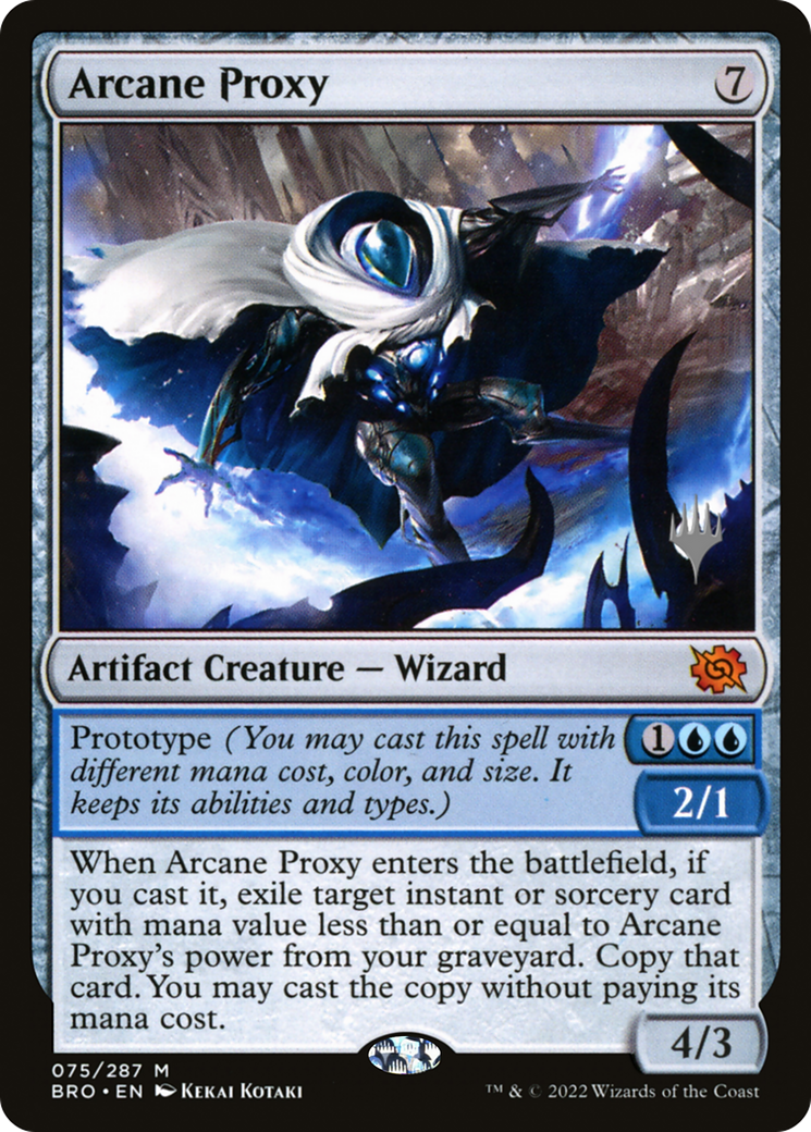 Arcane Proxy (PPBRO-075) [The Brothers' War Promos] Foil MTG Single Wizards of the Coast