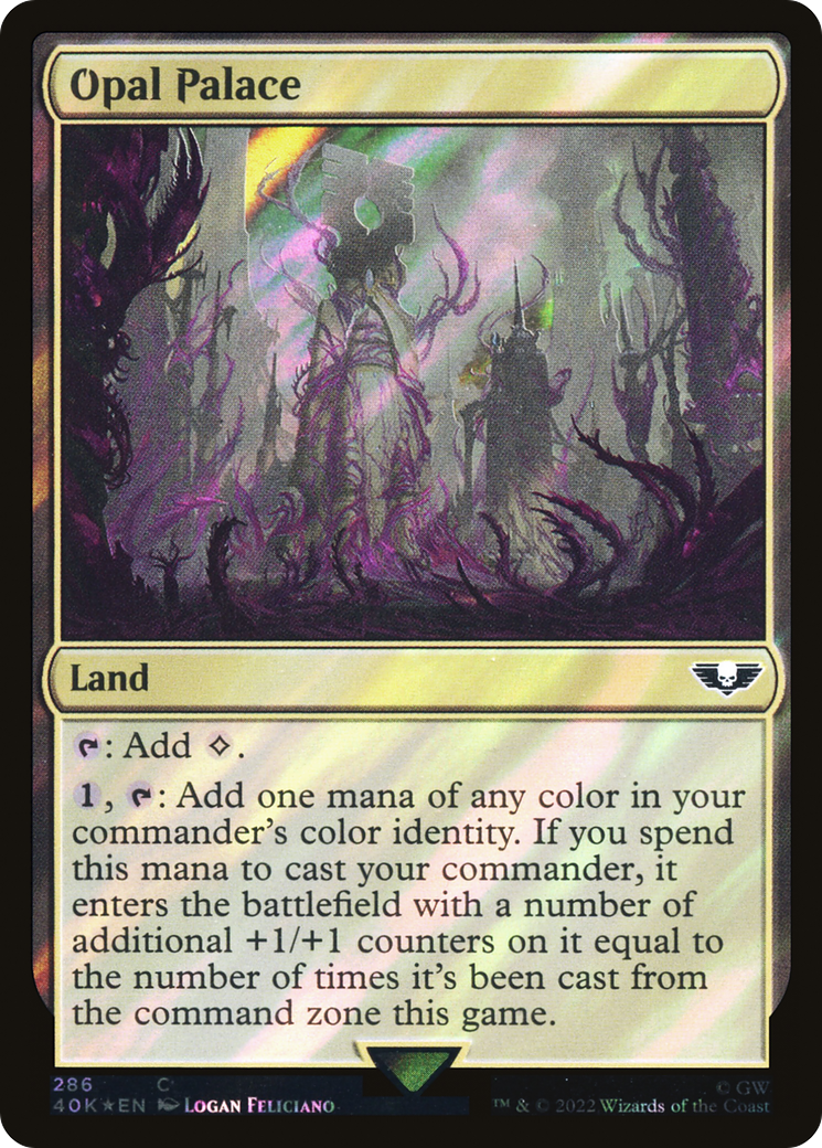 Opal Palace (40K-286★) [Warhammer 40,000 Commander] Foil MTG Single Wizards of the Coast