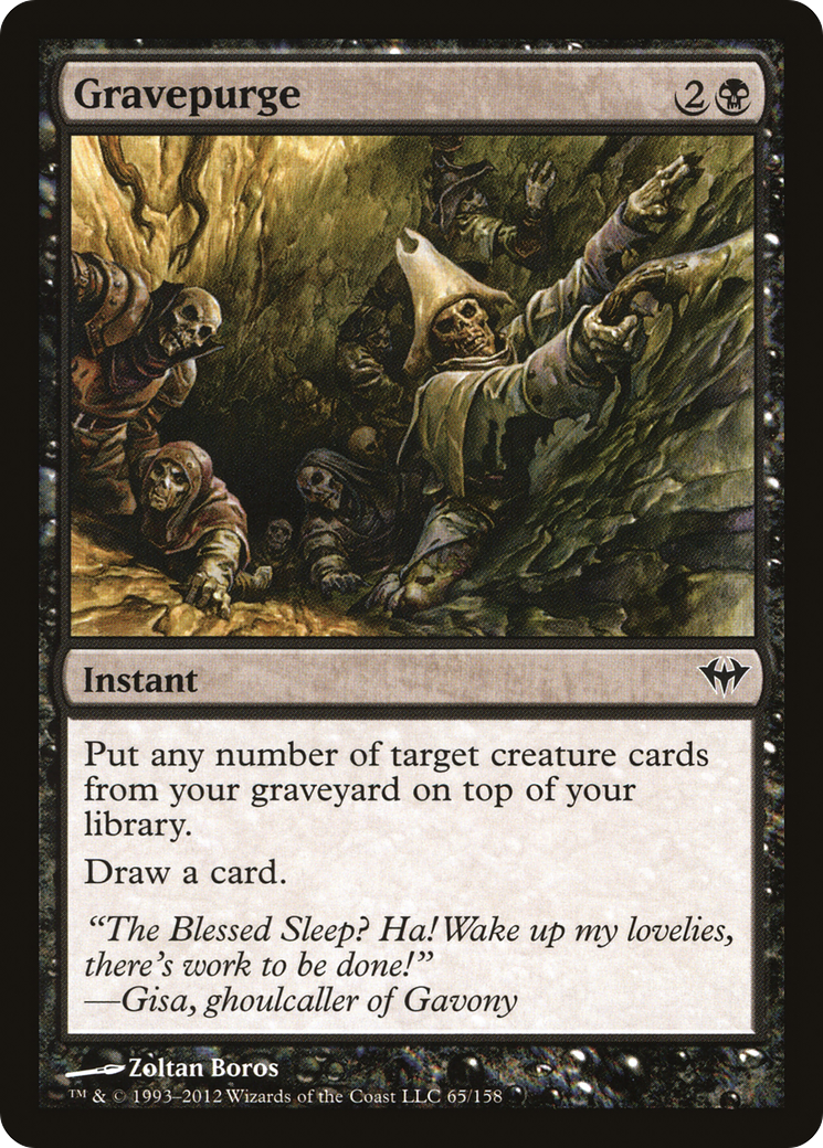 Gravepurge (DKA-065) [Dark Ascension] Foil MTG Single Wizards of the Coast