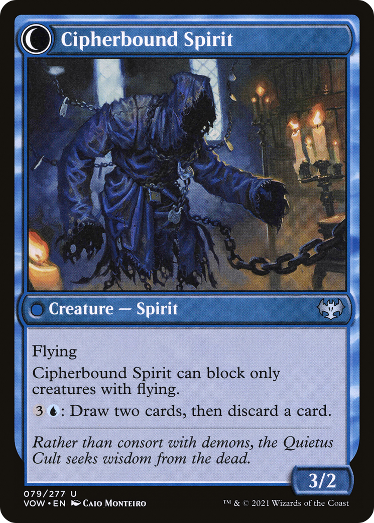 Soulcipher Board // Cipherbound Spirit (VOW-079) [Innistrad: Crimson Vow] MTG Single Wizards of the Coast