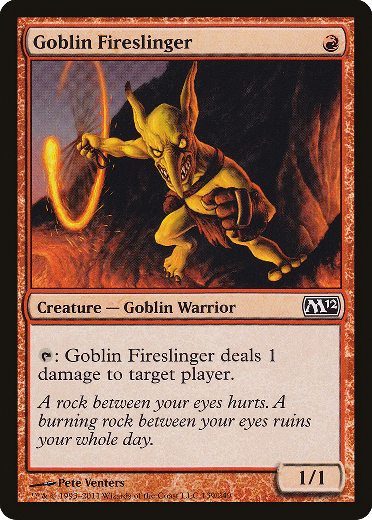 Goblin Fireslinger (M12-139) [Magic 2012] Foil MTG Single Wizards of the Coast