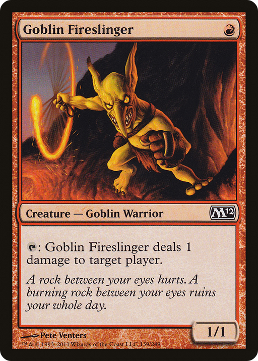 Goblin Fireslinger (M12-139) [Magic 2012] Foil MTG Single Wizards of the Coast