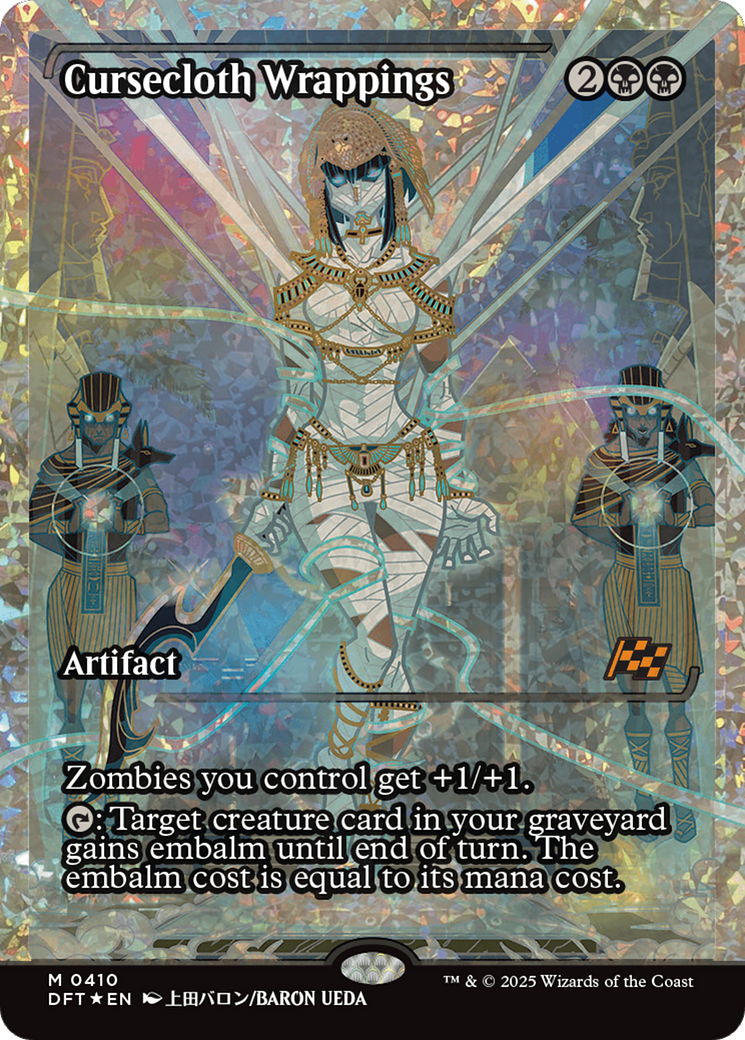 Cursecloth Wrappings (Fracture Foil) (DFT-410) [Aetherdrift] (Showcase) Foil MTG Single Wizards of the Coast
