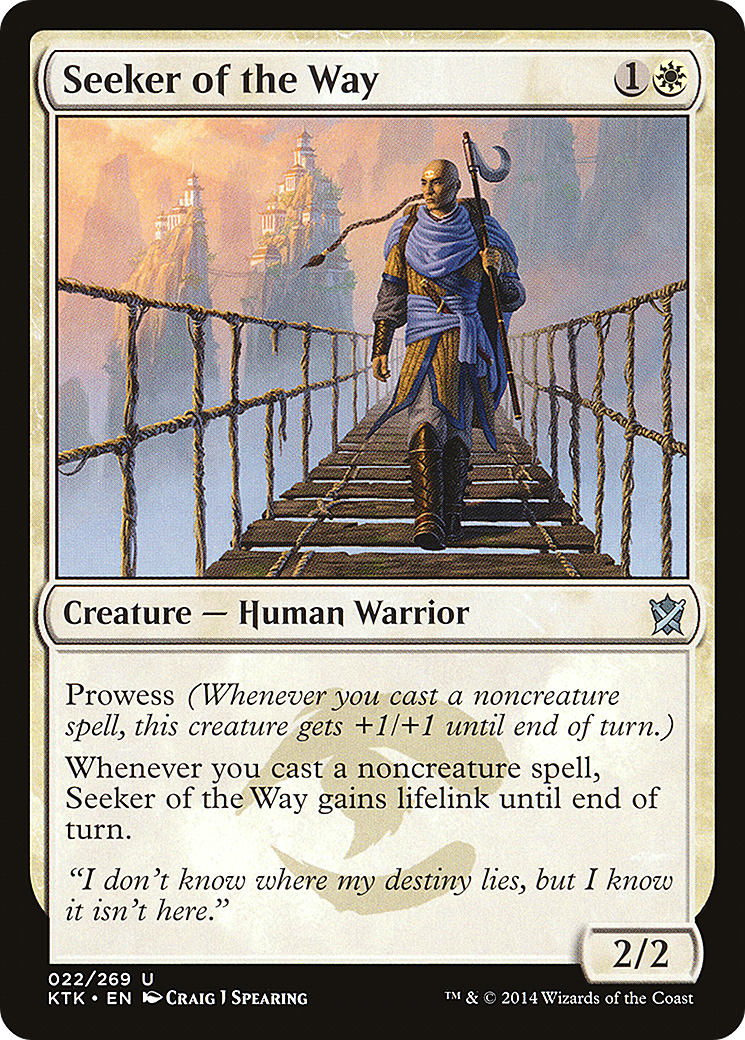 Seeker of the Way (KTK-022) [Khans of Tarkir] MTG Single Wizards of the Coast