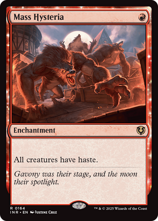 Mass Hysteria (INR-164) [Innistrad Remastered] MTG Single Wizards of the Coast