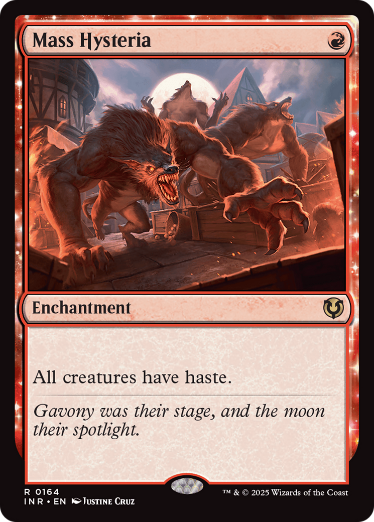 Mass Hysteria (INR-164) [Innistrad Remastered] Foil MTG Single Wizards of the Coast