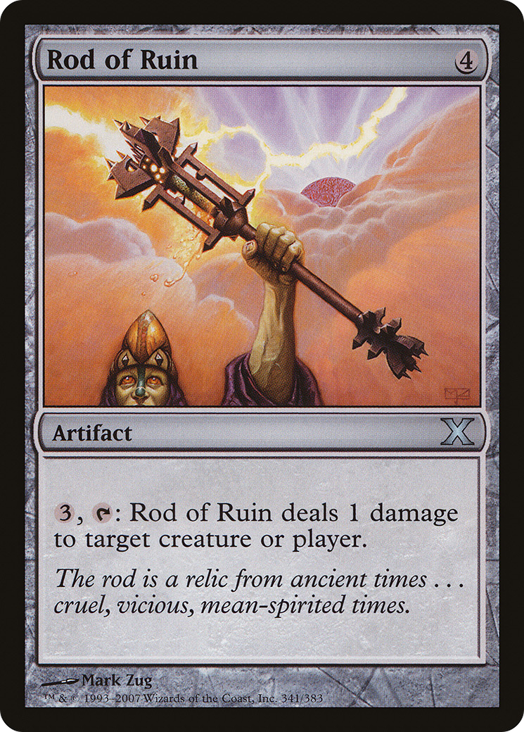Rod of Ruin (10E-341) [Tenth Edition] Foil MTG Single Wizards of the Coast