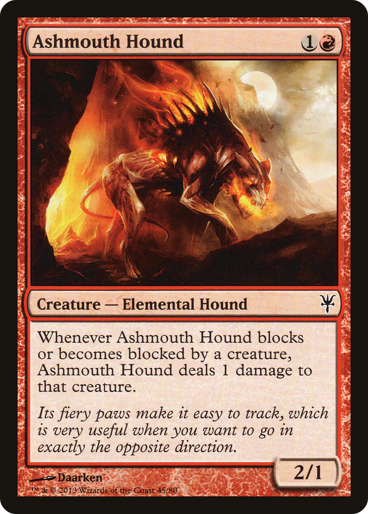 Ashmouth Hound (DDK-045) [Misc] Duel Decks: Sorin vs. Tibalt MTG Single Wizards of the Coast