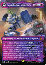 Soundwave, Sonic Spy (Shattered Glass) (BOT-028) [Transformers] (Borderless) MTG Single Wizards of the Coast