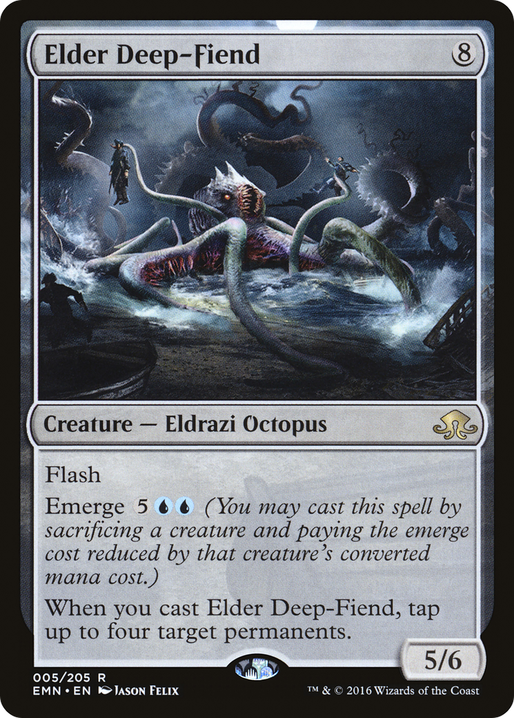 Elder Deep-Fiend (EMN-005) [Eldritch Moon] Foil MTG Single Wizards of the Coast