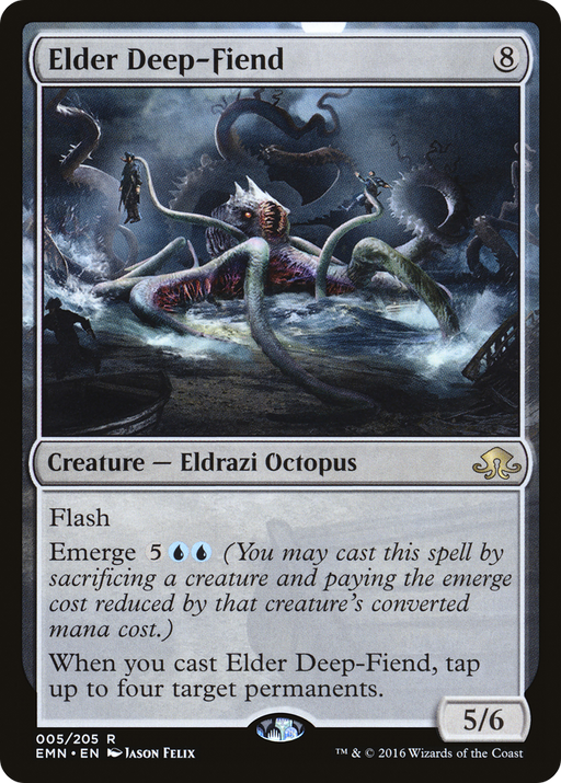 Elder Deep-Fiend (EMN-005) [Eldritch Moon] MTG Single Wizards of the Coast