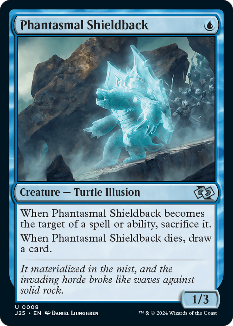 Phantasmal Shieldback (J25-008) [Foundations Jumpstart] MTG Single Wizards of the Coast