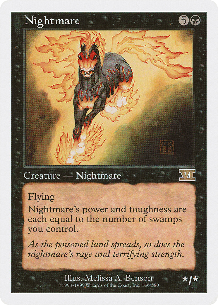 Nightmare (6ED-146) [Classic Sixth Edition] MTG Single Wizards of the Coast
