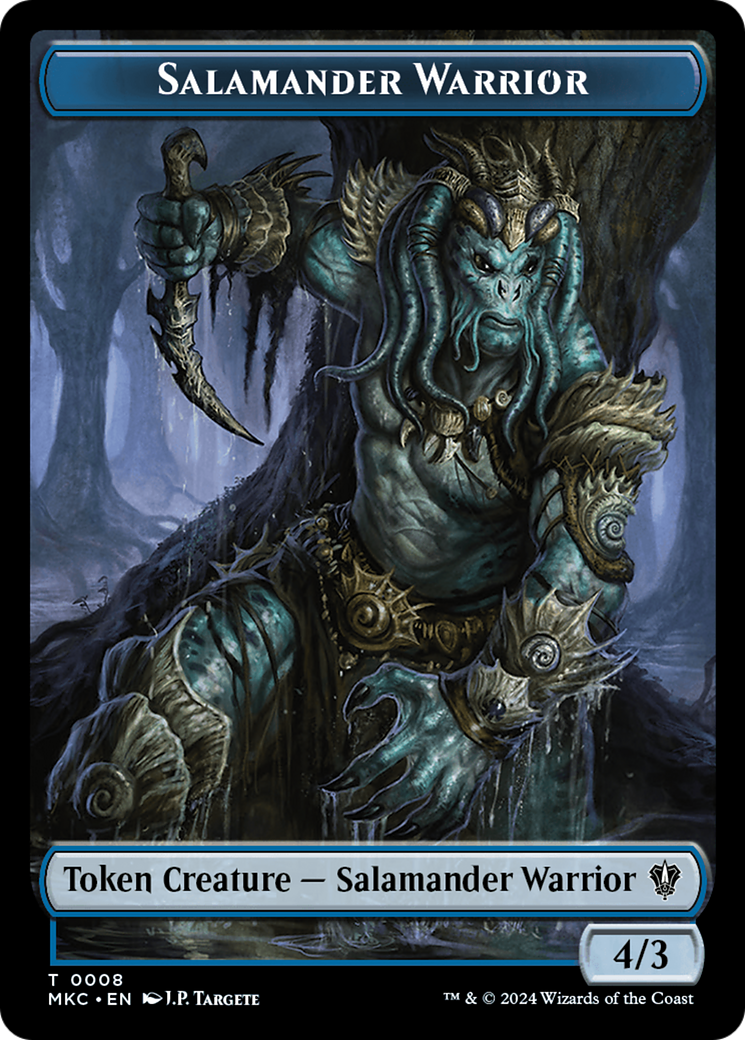 Salamander Warrior (TMKC-008) [Tokens] Murders at Karlov Manor Commander Tokens Foil MTG Single Wizards of the Coast