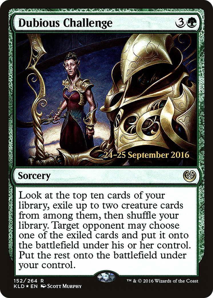 Dubious Challenge (PRE-152) [Kaladesh Promos] Foil MTG Single Wizards of the Coast