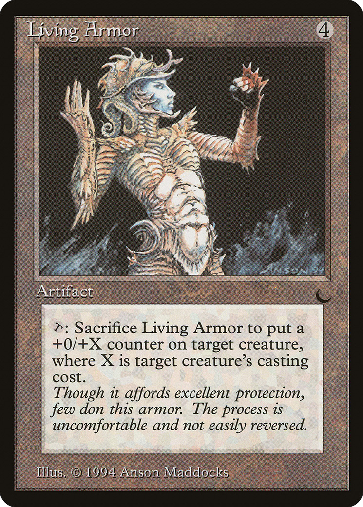 Living Armor (DRK-104) [Oldschool] The Dark MTG Single Wizards of the Coast