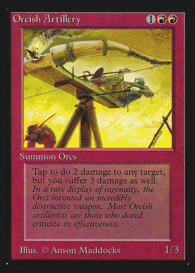 Orcish Artillery (CED-166) [Collectors' Edition] MTG Single Wizards of the Coast