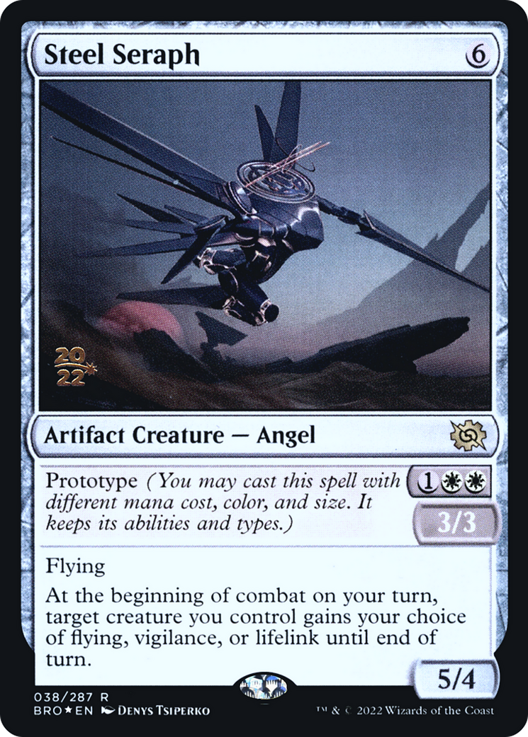 Steel Seraph (PRE-38S) [The Brothers' War Promos] Foil MTG Single Wizards of the Coast